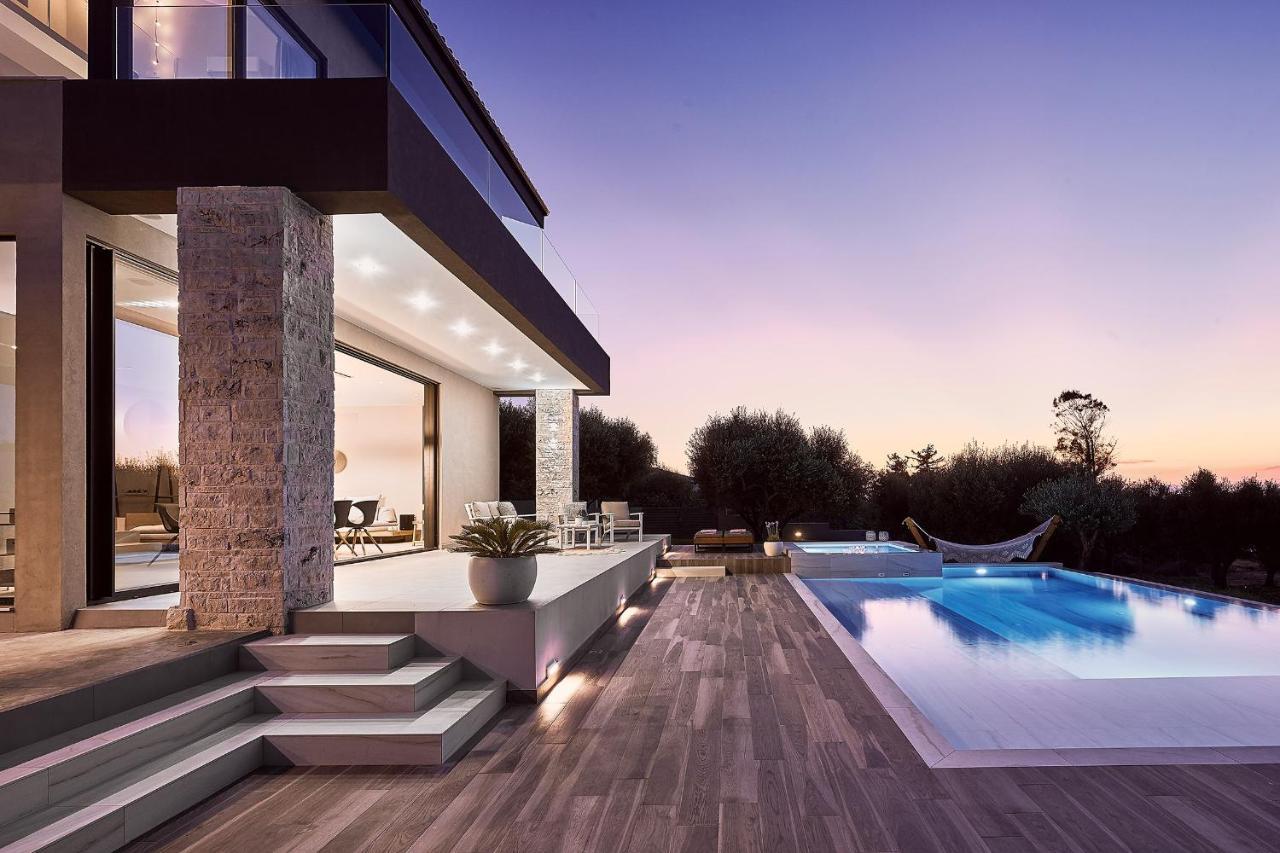 Villa Carpos Chania  Bagian luar foto